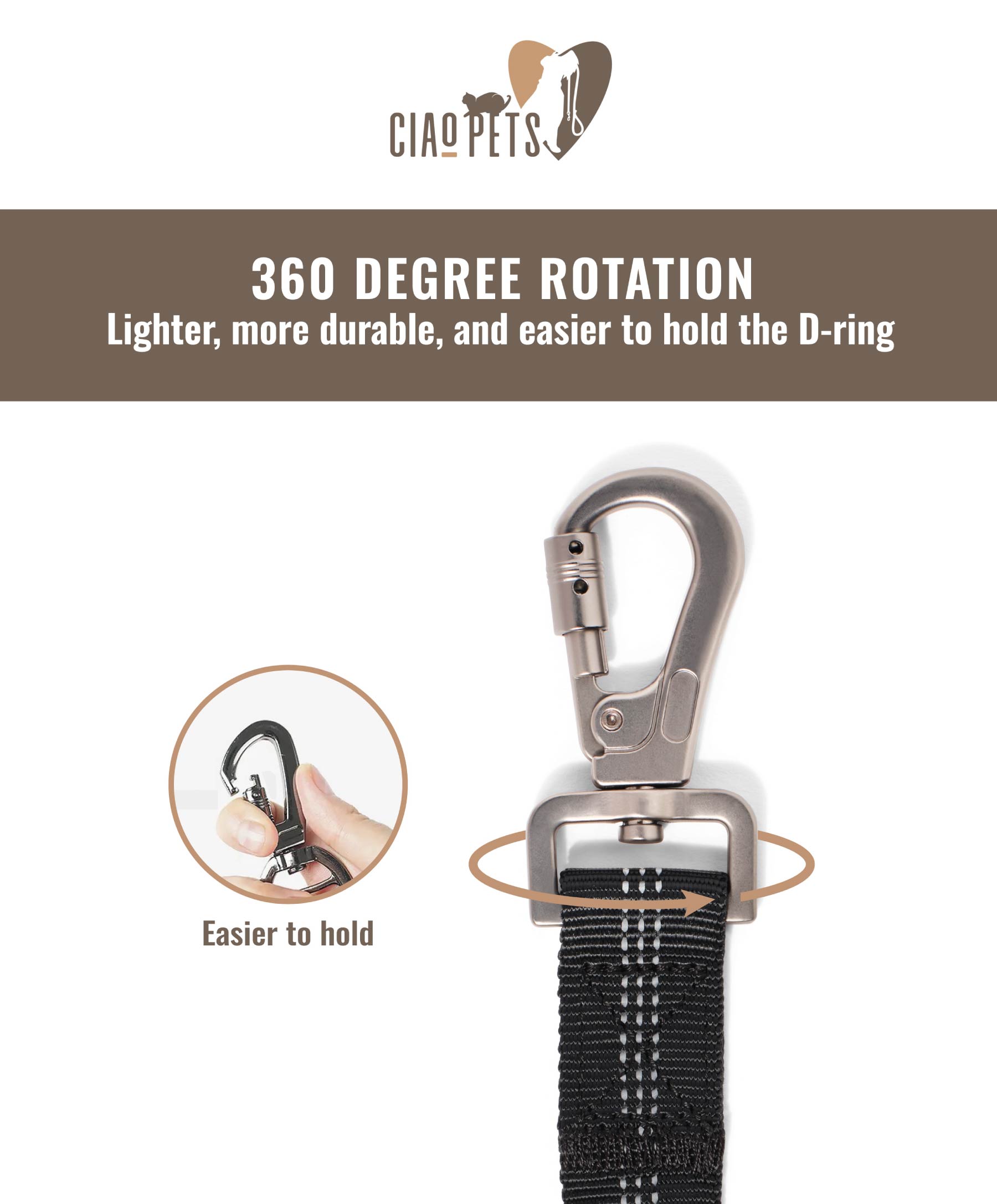 BUNGEE DOG LEASH – MULTIFUNCTIONAL WITH CAR SEAT BELT - Image 6